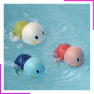 jouet de bain, tortue nageuse