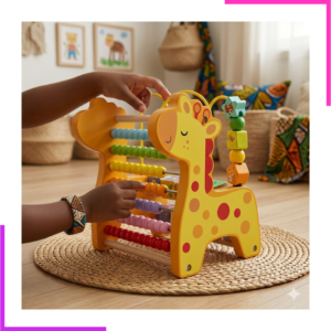 Jeu de comptage multifonctionnel pour enfant en bois
