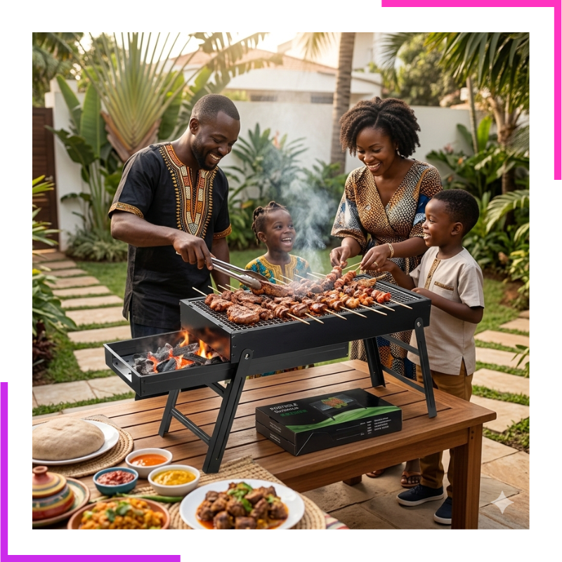barbecue pliable portable  pour la Tabaski