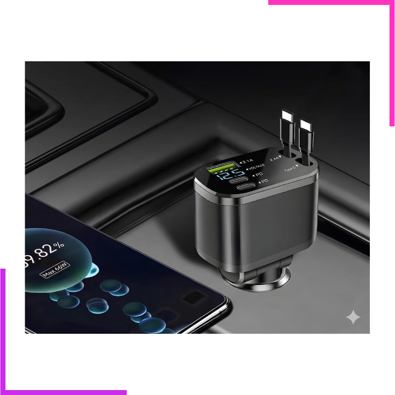 Chargeur de Voiture PD 120W 5-en-1