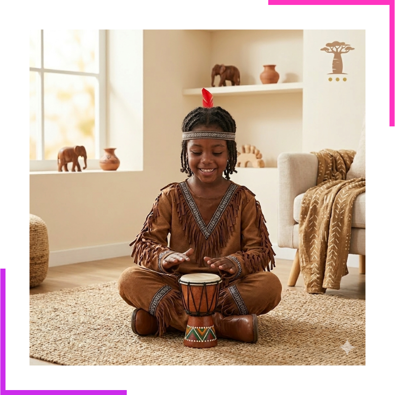 Déguisement Femme Indienne Cheyenne pour enfant.