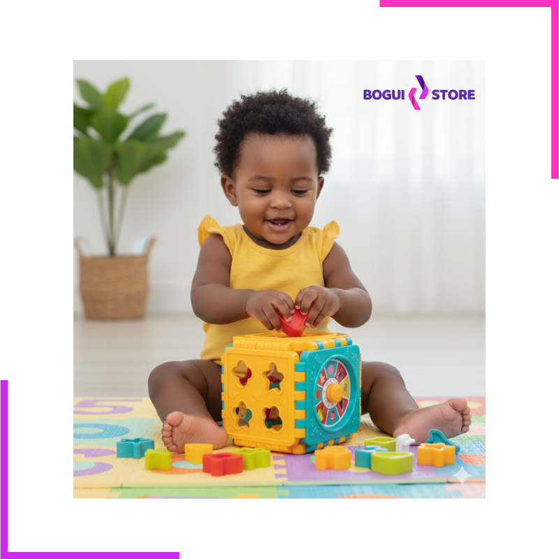 Cube d'Éveil Multisensoriel pour Bébé