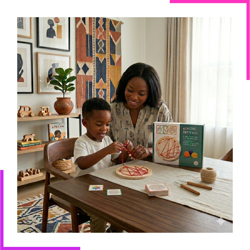 Jeu de laçage en bois pour enfant