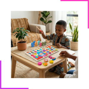 Planche Chiffres, Pêche, Fruits Et Formes Montessori