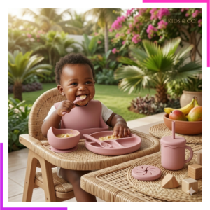 Set de 8 Pièces/Couverts en Silicone pour Bébé