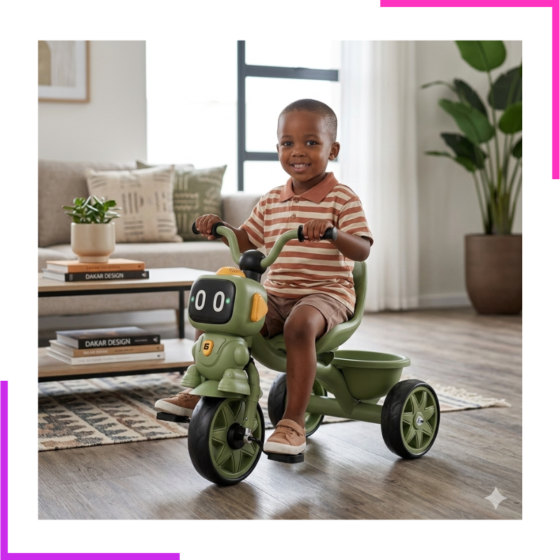 Tricycle stable, ludique, sécurisé et pratique