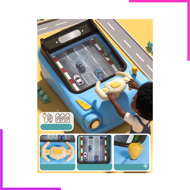 Volant de Simulation de Conduite pour Jeu de Course pour Enfants