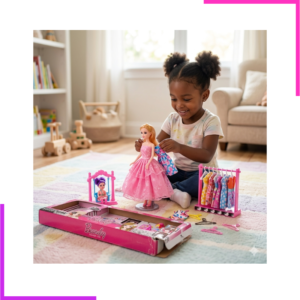 Dressing 75x35 cm + Barbie + Bébé Barbie
