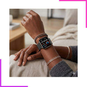 Smart Watch Gold Double Monture pour femmes